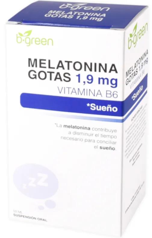 b-green Slaap Melatonine + Vitamine B6 Druppels 50 ml