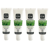 Naturabio Cosmetics Extra Fresh Toothpaste Fluoride Free Echinacea and Mint BIO 4x25 ml