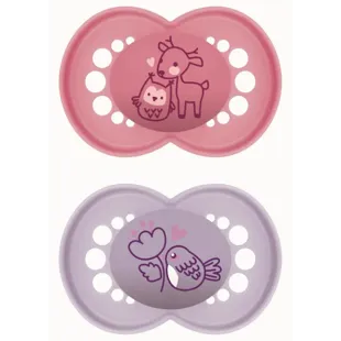 MAM Original Latex Pacifier Matte Pink +6m 2 pcs