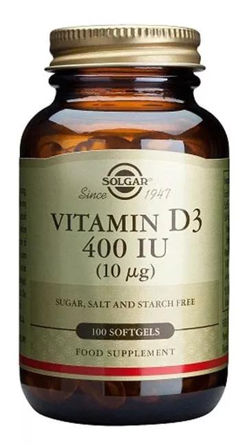 Solgar Vitamina D3 400 UI 100 comprimidos