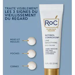 Roc Rétinol Correxion Soin Lissant Crème Yeux 15ml