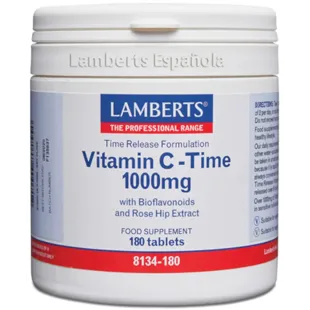 Lamberts Vitamin C 1000mg with Bioflavonoids (Sustained Release) 180 Tablets