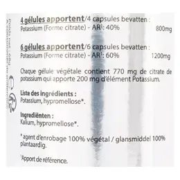 Vit'all+ Potassium 200mg 80 gélules végétales