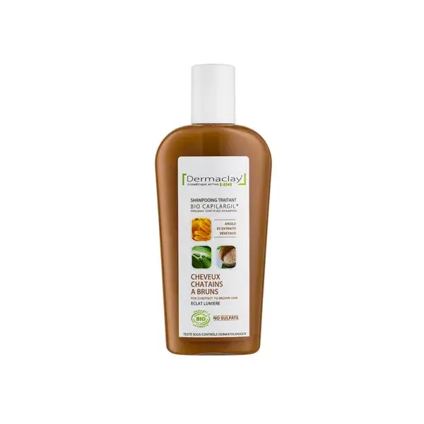 Dermaclay shampoo Bio 250ml marrone marroni capelli