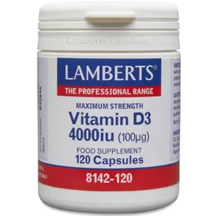 Lamberts Vitamin D3 4000 IU (100µg) 120 Capsules
