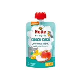 Holle Gourde Pouchy Pomme Mangue Noix de Coco Bio +8m 100g