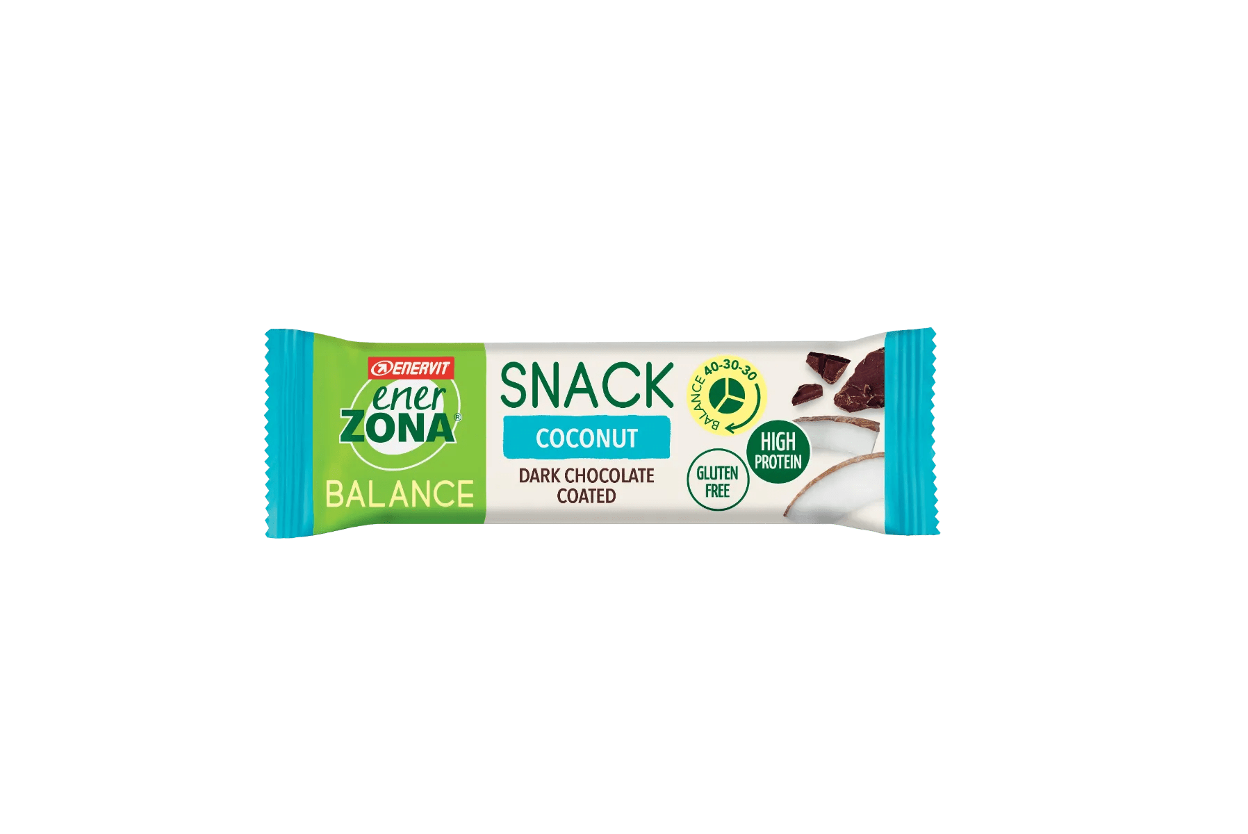 Enerzona Snack Coconut Baretta Energetica al Cocco e Cioccolato Fondente 33 gr