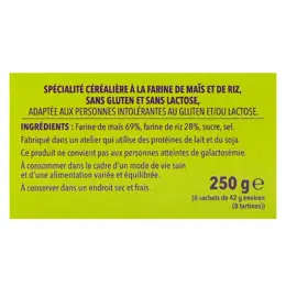 Gerblé Sans Gluten & Sans Lactose Tartines Crac' Form 250g