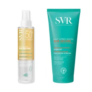 SVR Rutina Sun Secure Agua Solar SPF50+ 200ml y Spray After Sun