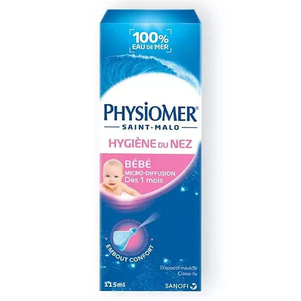 Physiomer Hygiène du Nez Nourrissons Micro-Diffusion 115ml