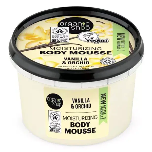 Organic Shop Mousse hydratante Vanille et Orchidée 250ml