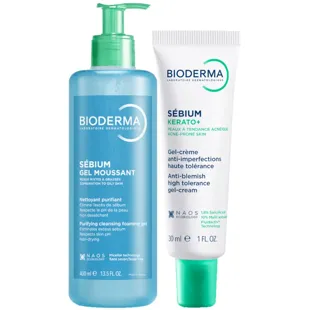 Bioderma Sébium Cleansing Gel 500 ml + Kerato+ 30 ml