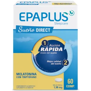 Epaplus Sleepcare Sueño Direct Melatonina con Triptófano 60 Comprimidos
