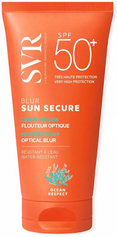 Laboratorios SVR Sun secure  Blur Creme Espuma SPF50 Efeito Difuminador Óptico 50ml