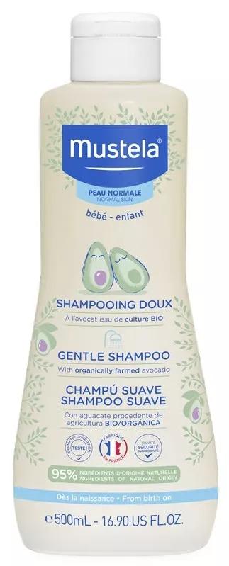 Shampoo Suave Con Aguacate Para Bebés De Mustela 500 Ml