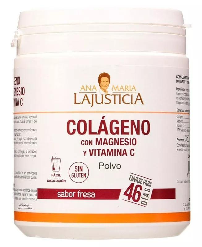 Ana Maria Lajusticia Colagénio com Magnésio e Vit C Pó Sabor Morango 350g 