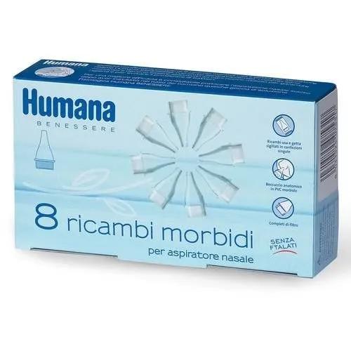 Humana Ricambio Morbido Aspiratore Nasale 8 Pezzi