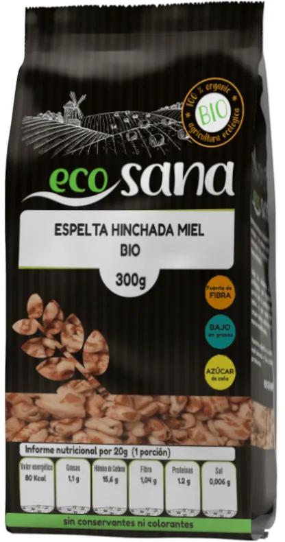 Ecosana gepuffter Dinkel mit Bio-Honig 300 gr