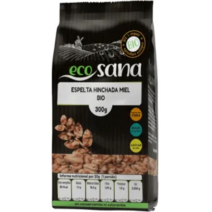 Ecosana Espelta Hinchada con Miel Bio 300 gr