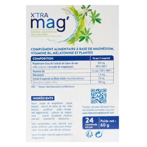 Phytoactif X'Tra Mag' Sommeil 24 Comprimés