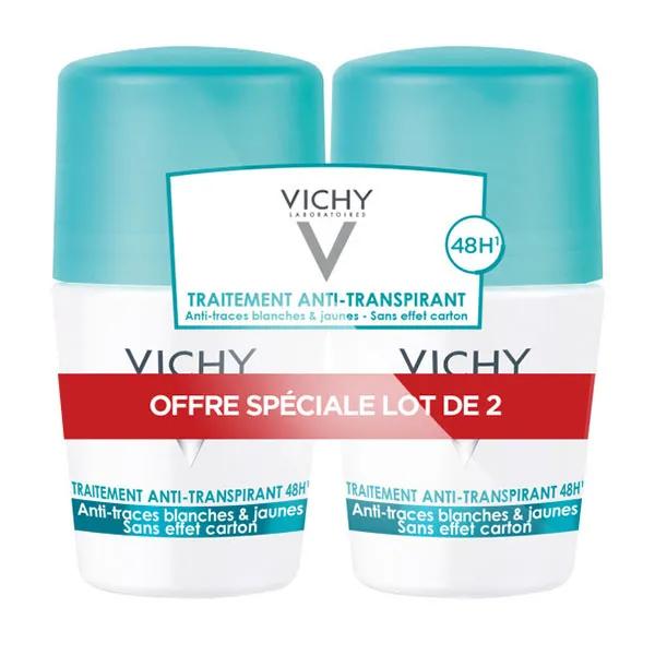 Trattamento di Vichy deodorante sfera antitraccia 48h palla sacco di 2 x 50ml