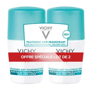 Trattamento di Vichy deodorante sfera antitraccia 48h palla sacco di 2 x 50ml