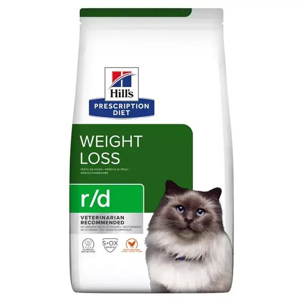 Hill's Prescription Diet Feline R/D Weight Loss Croquettes Poulet 1,5kg