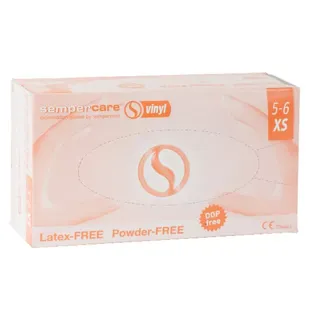 Sempercare guanti Vinyle Senza Polvere Taglia XS 100 guanti