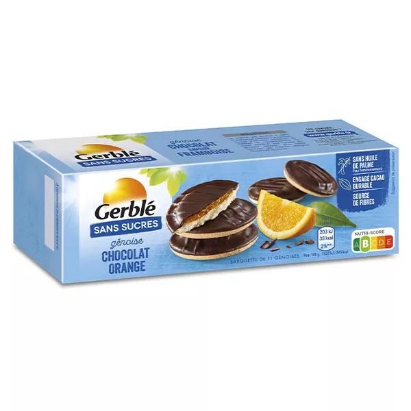 Gerblé sin Azúcar Genovesas de Chocolate con Naranja 140g