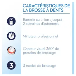 Oral-B Brosse À Dents Électrique Clean Pro3 Nettoyage Professionnel et Protection