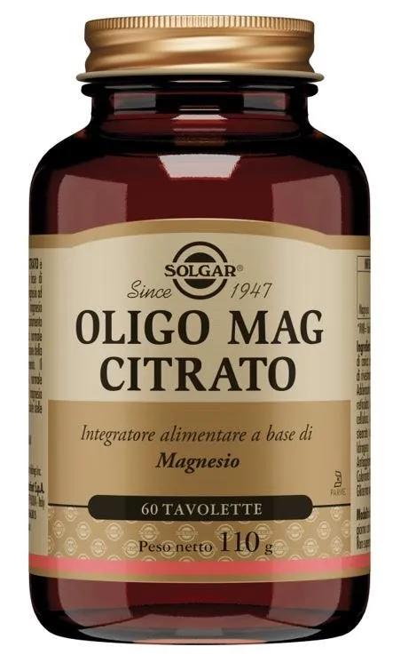 Solgar Oligo Mag Citrato Integratore di Magnesio 60 Tavolette