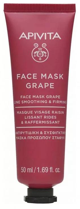 Apivita Face Mask Máscara Anti-Rugas e Reafirmante Com Uva 50ml