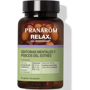 Pranarom Aromaboost RELAX Sintomas mentais e físicos de estresse 60 cápsulas
