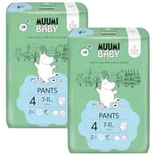 Mumin Baby Windelhöschen Größe 4 (7-11kg) 2x40 Stück