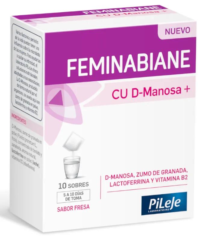 Feminabiane CU D-Mannose+ Fraise 10 sachets