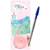 Etikids Ruban Thermoadhésif Tissu Rose 3m + Stylo Bleu