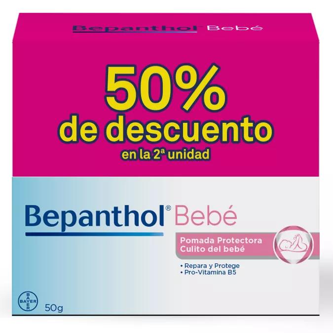 Bepanthene Pomada Protectora do Fundo do Bebé 2x50 gr 2ª 50% de desconto