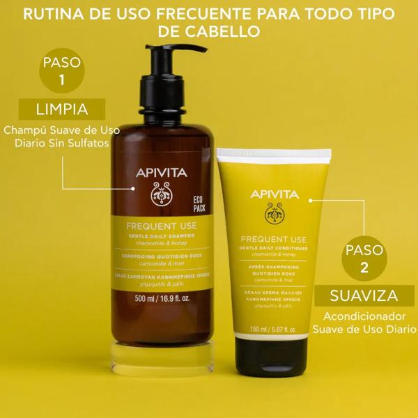 Apivita Chamomile and Honey Frequent Use Shampoo 500ml
