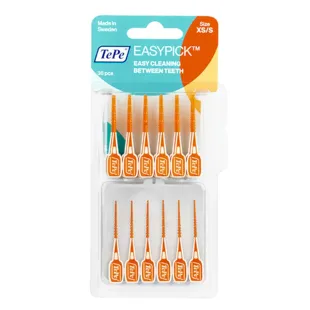 TePe Easy Pick XS/S Orange Interdental Brushes 36 units + Box