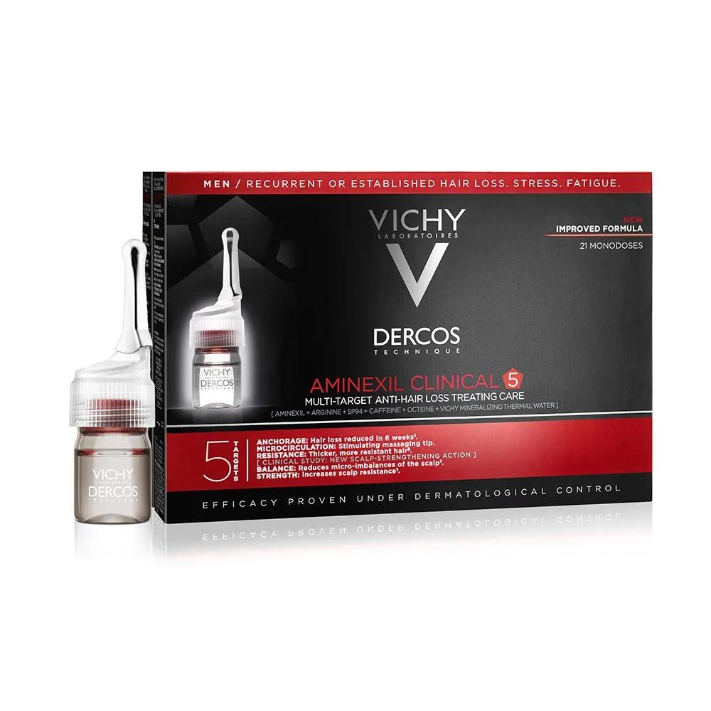 Vichy Dercos Aminexil trattamento anticaduta uomo 21 fiale 21 x 6 ml