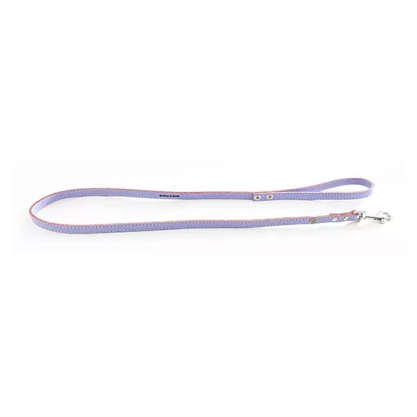 Martin Sellier Guinzaglio in Cuoio Cucito Classico 16mm x 1m Violetto