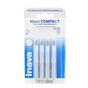 Inava Spazzolini Interdentali 2.6mm Mono Compact Spazi Molto Larghi Grigio 4 unità