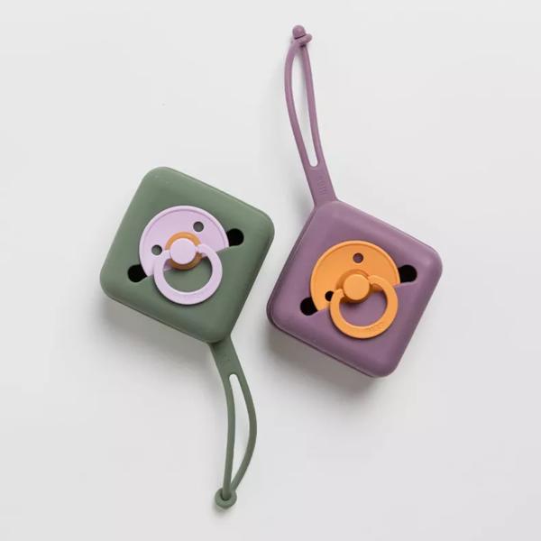 Bibs Pacifier Holder Case Blush