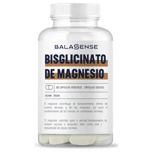 Balasense Magnesium Bisglycinaat 60 Plantaardige Capsules