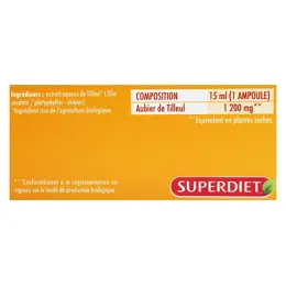 Superdiet Aubier de Tilleul Bio 20 ampoules