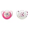 Nuk Sucette Starlight Silicone +18m Koala Rose Étoiles Lot de 2