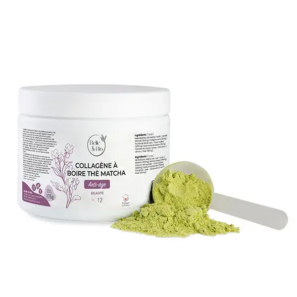 Belle & Bio Anti Age Collagene Marino da Bere Thé matcha 175g