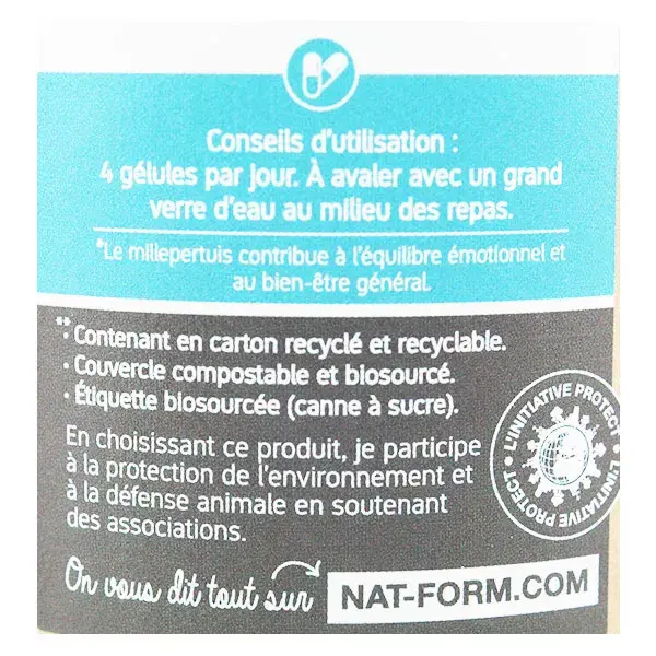 NAT & Form Eco organic St. John's wort 200 capsules