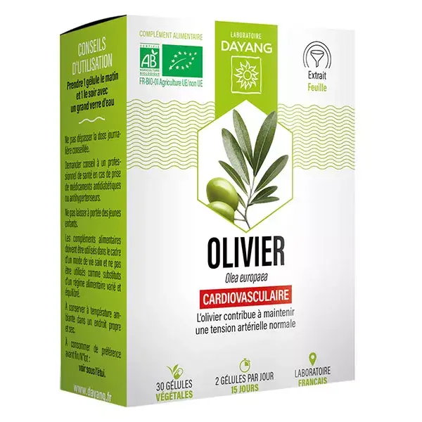 Dayang Phytotherapy Olivier Organic 30 vegetable capsules