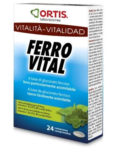 Ortis Laboratoires Ferro Vital Plus Integratore Di Ferro 24 Compresse